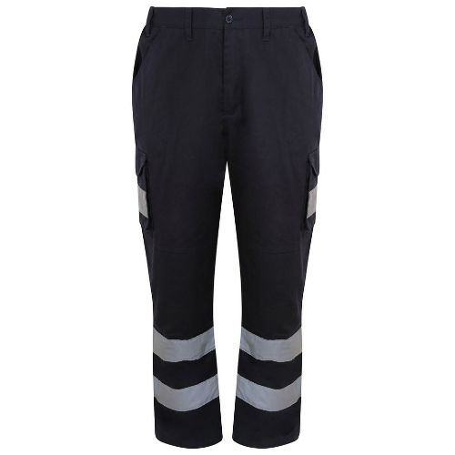Prortx High Visibility Cargo Trousers Navy